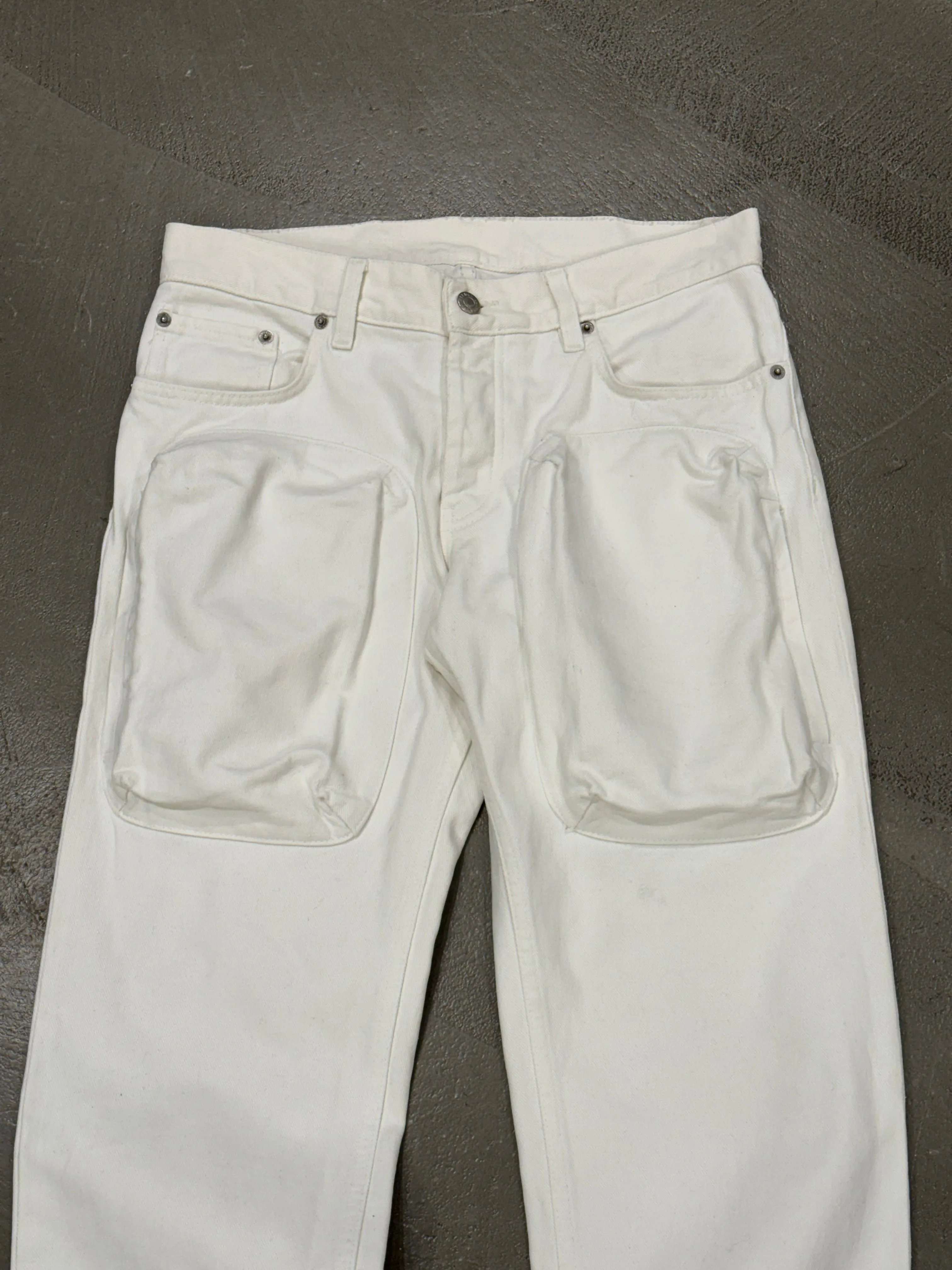 2000s Helmut Lang 3D cargo pockets jeans