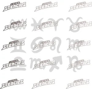 3038 Zodiac / Horoscope symbols (12) Pack