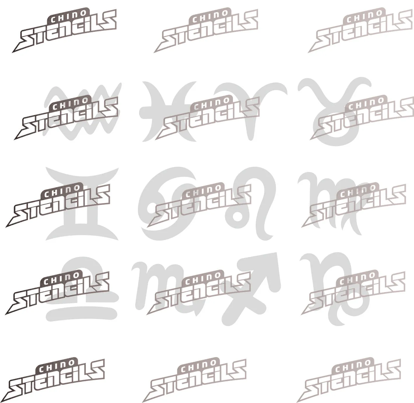 3038 Zodiac / Horoscope symbols (12) Pack