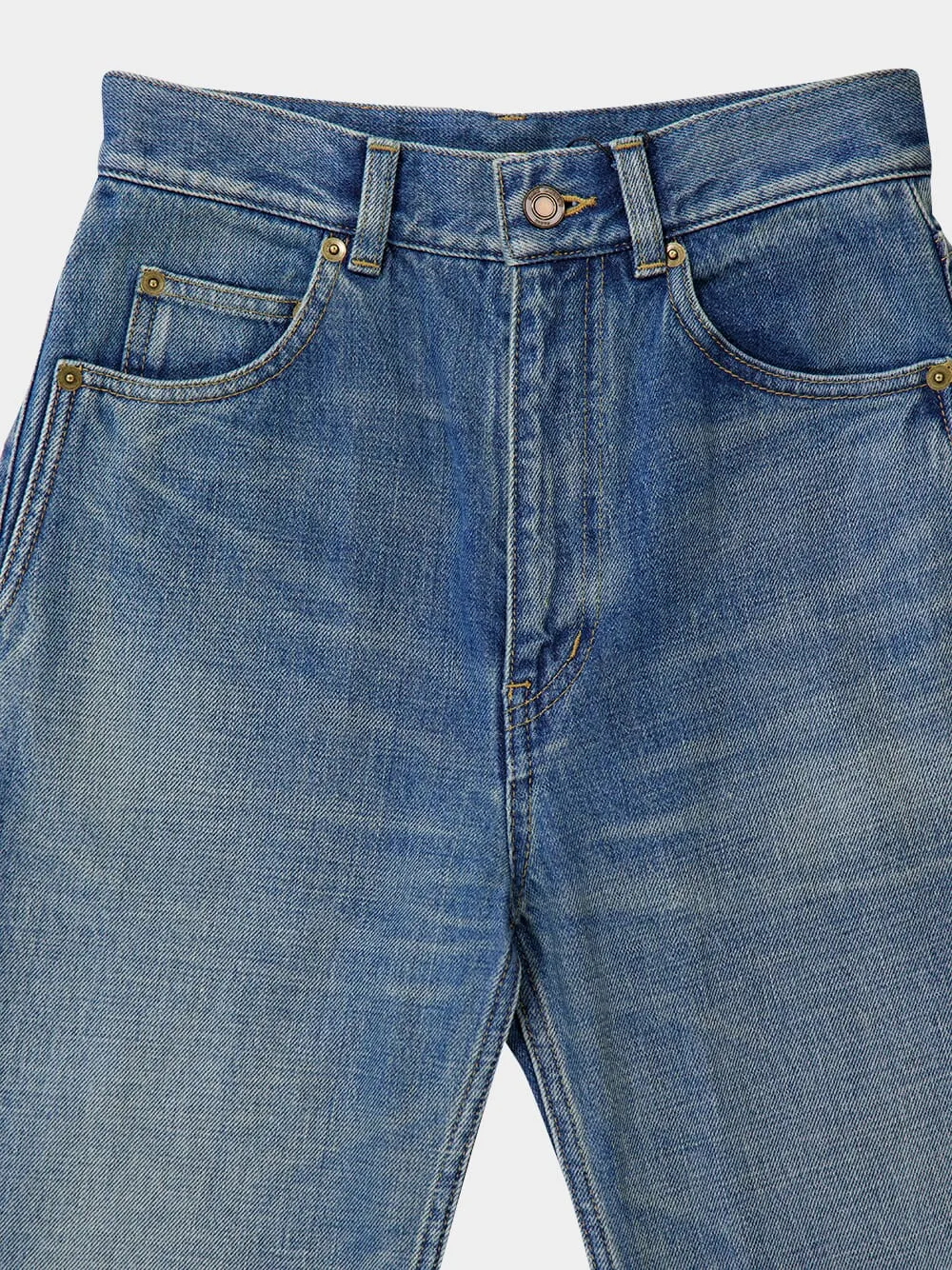 70's High-Waisted Flared Jeans