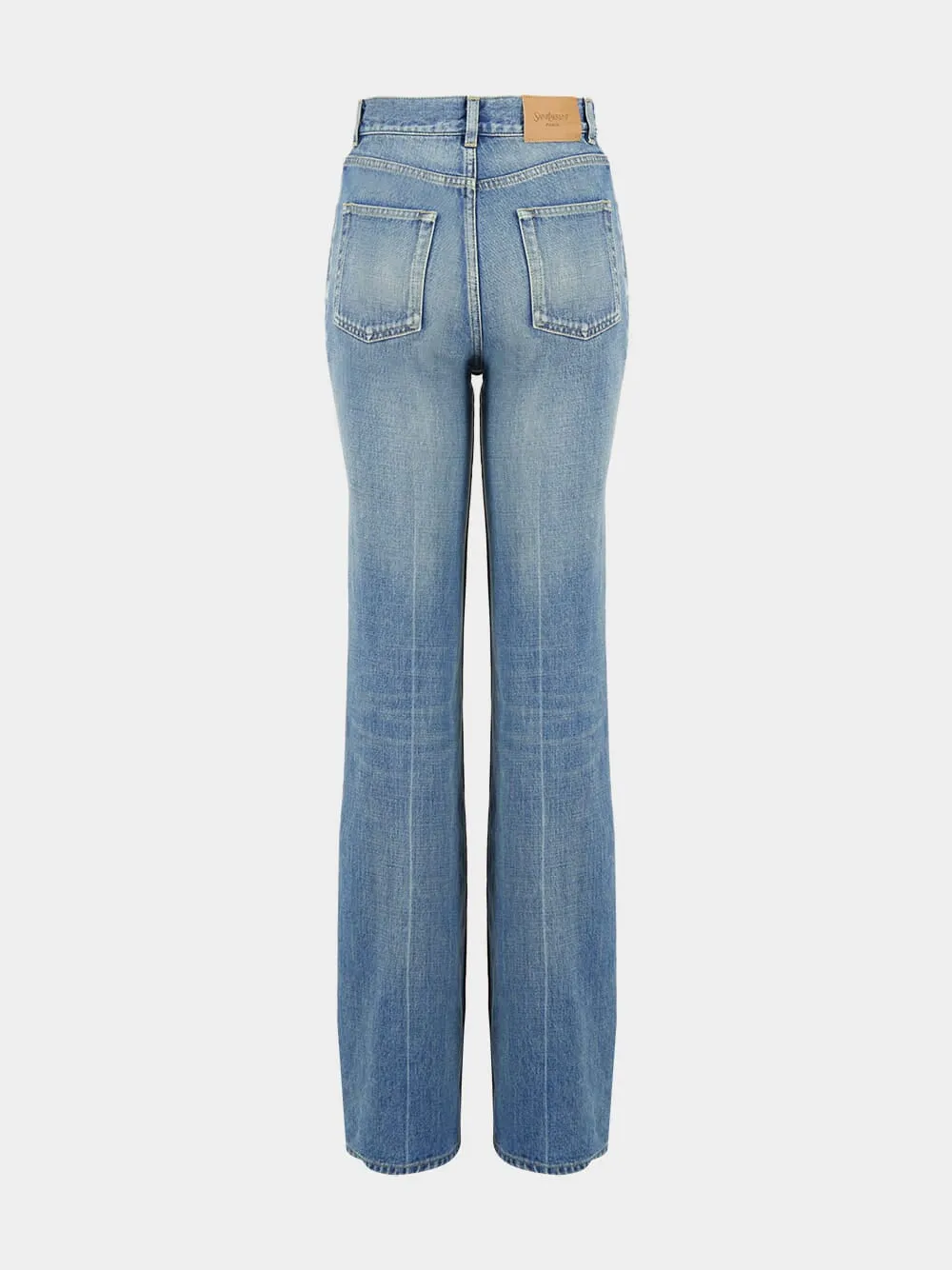 70's High-Waisted Flared Jeans