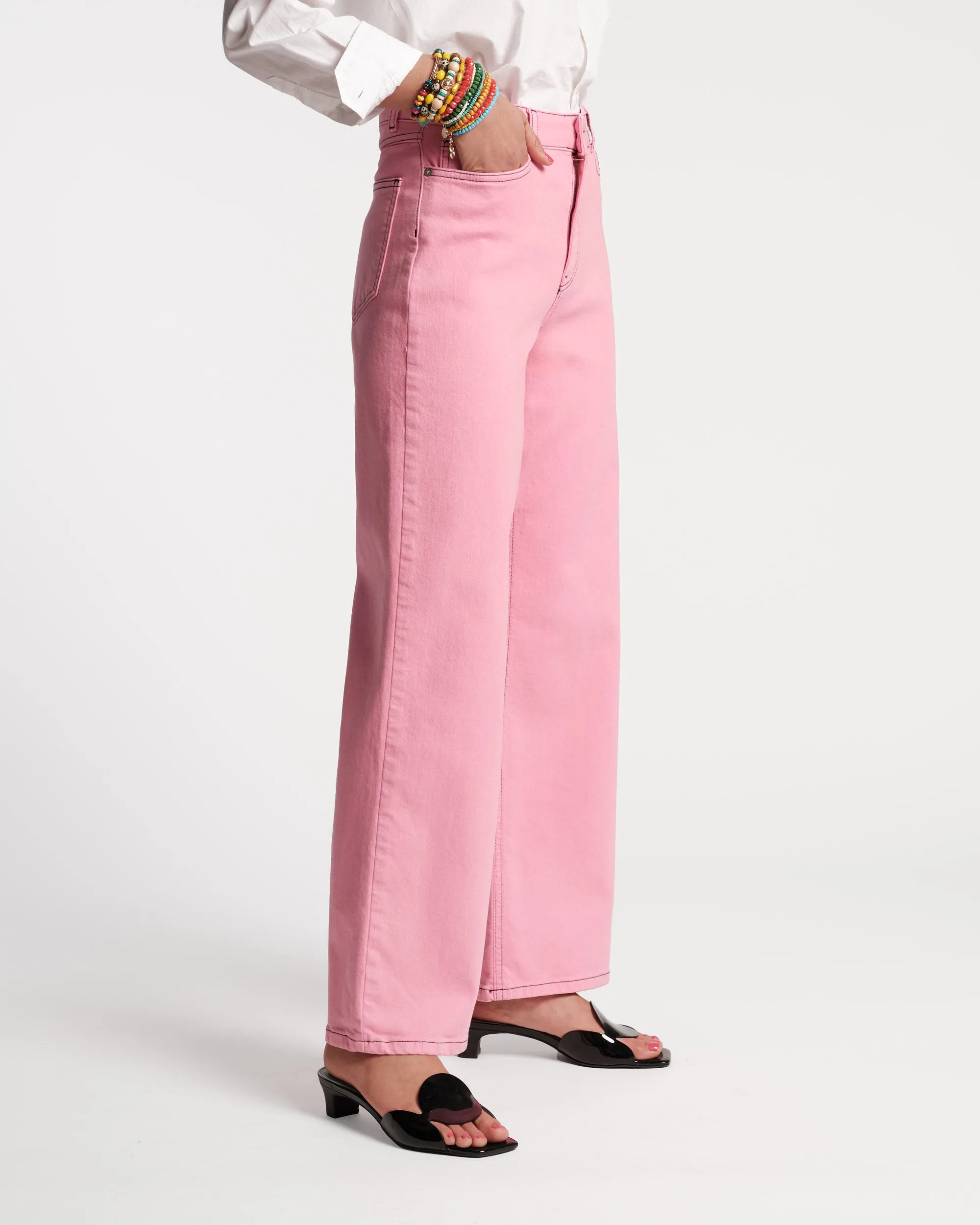 Ace Jean Stretch Denim - Pink