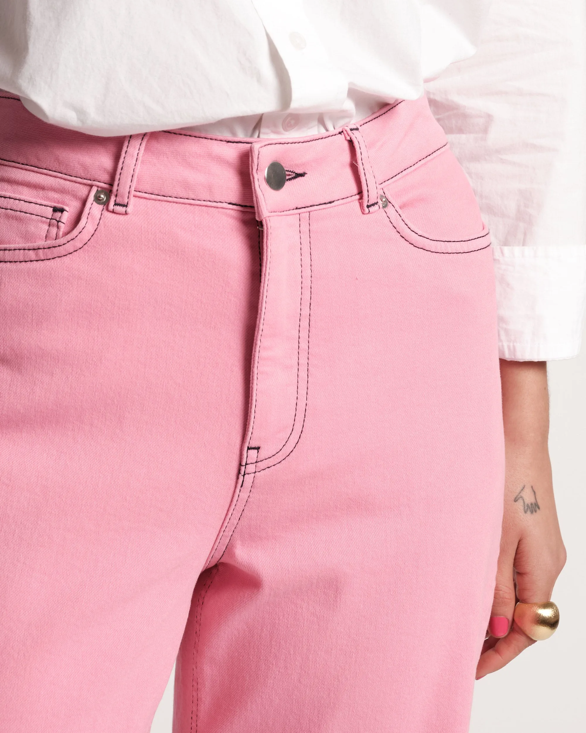 Ace Jean Stretch Denim - Pink