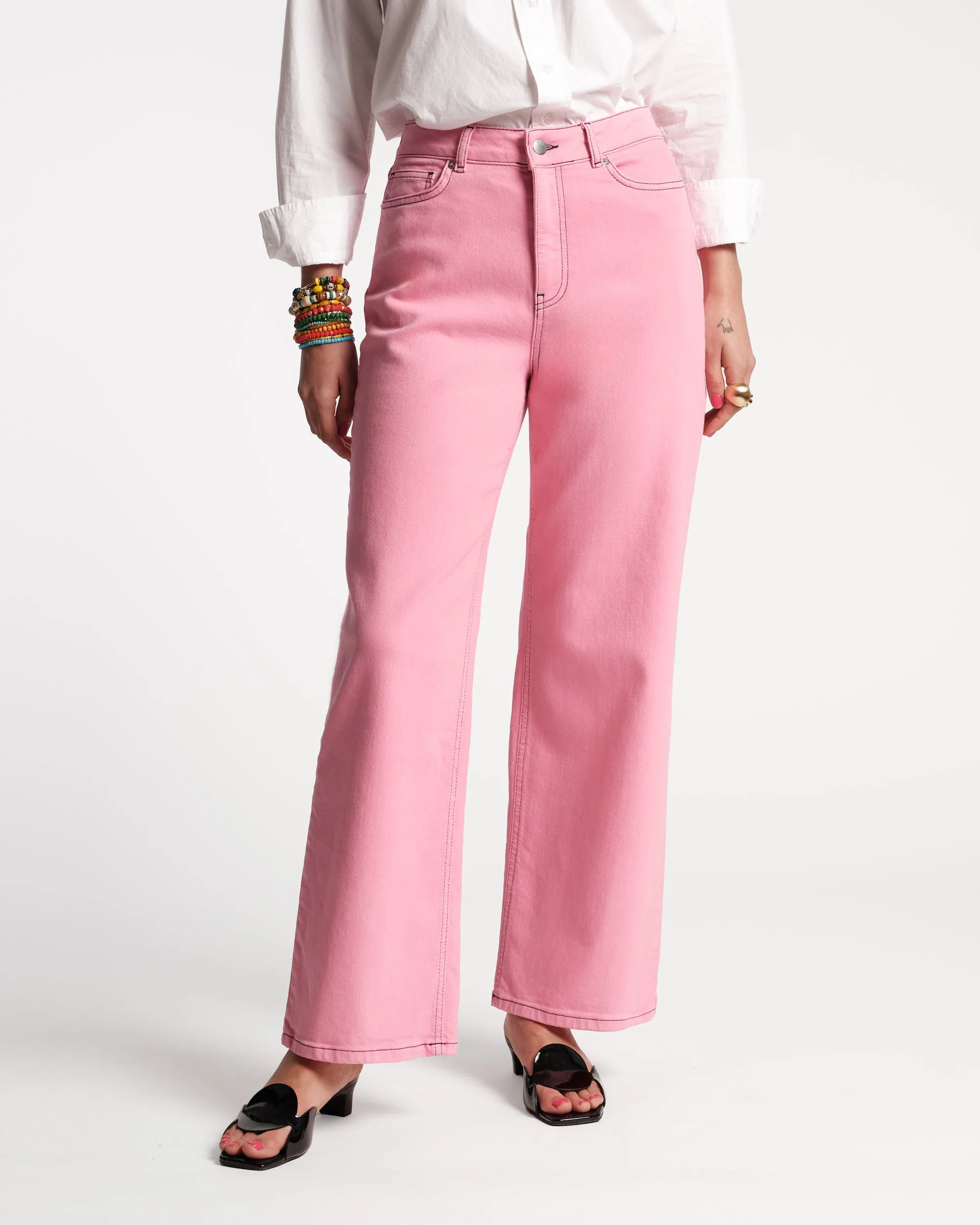 Ace Jean Stretch Denim - Pink