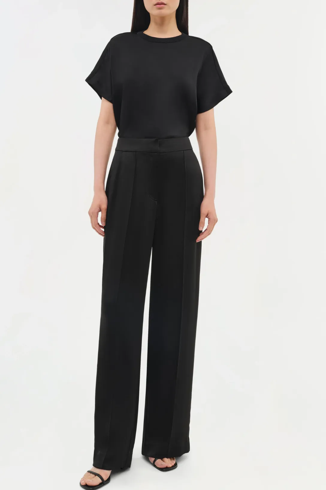 Addy Knit Back T-Shirt | Black
