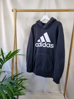 Adidas big logo hoodie maat L