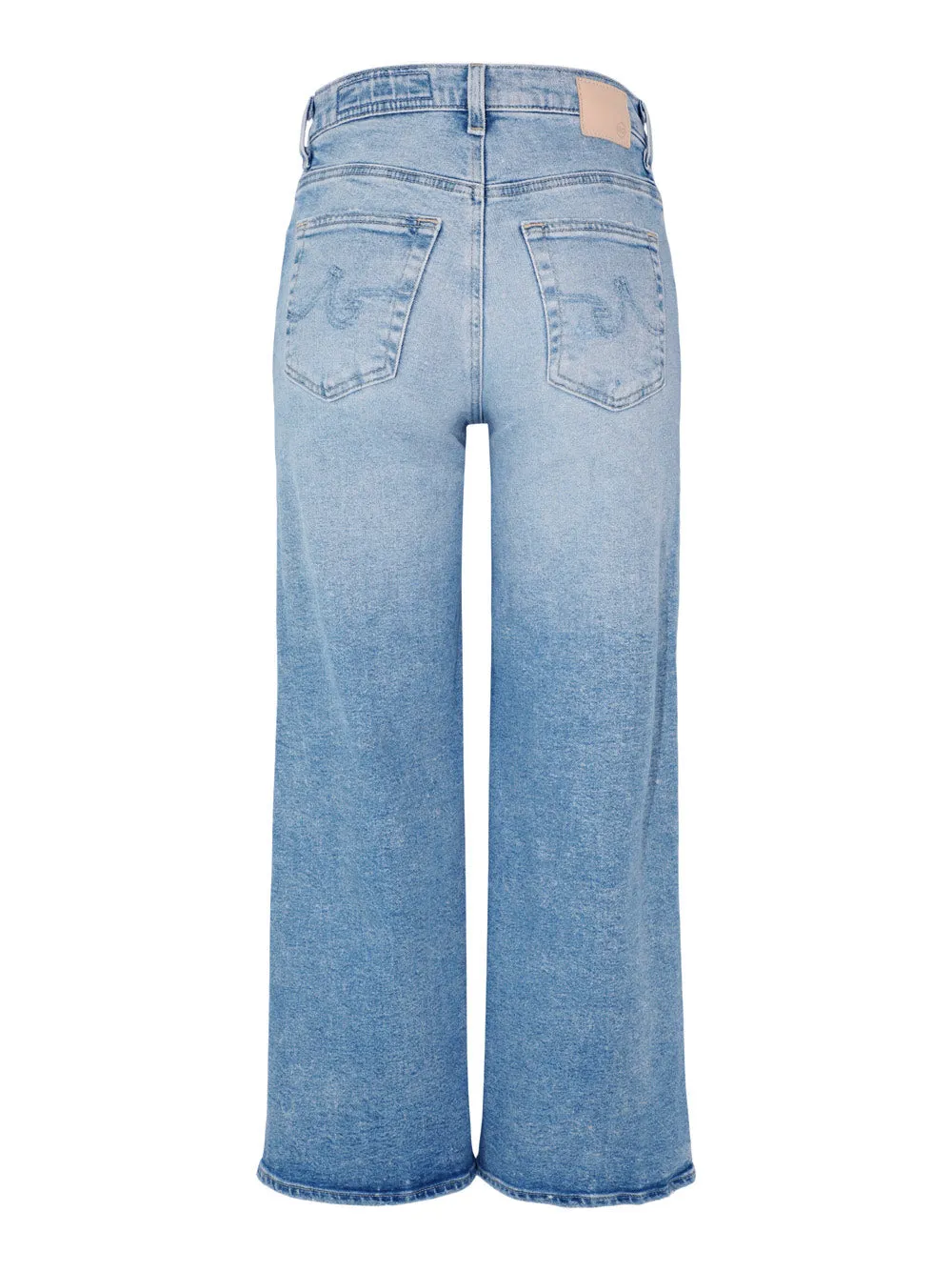 AG Jeans Saige Wide Leg Crop Jeans in Momento