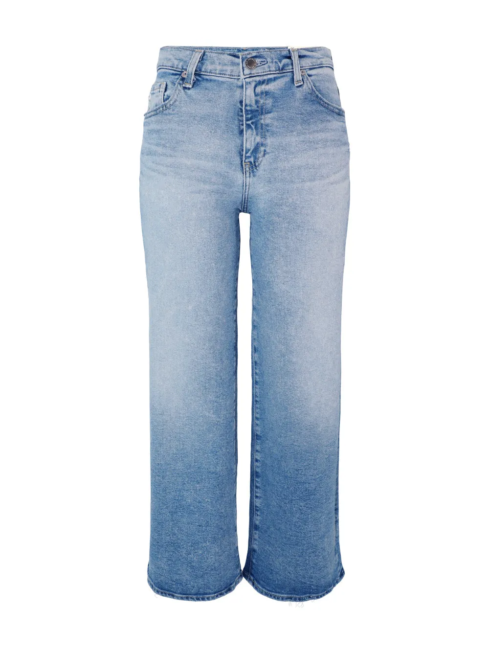 AG Jeans Saige Wide Leg Crop Jeans in Momento