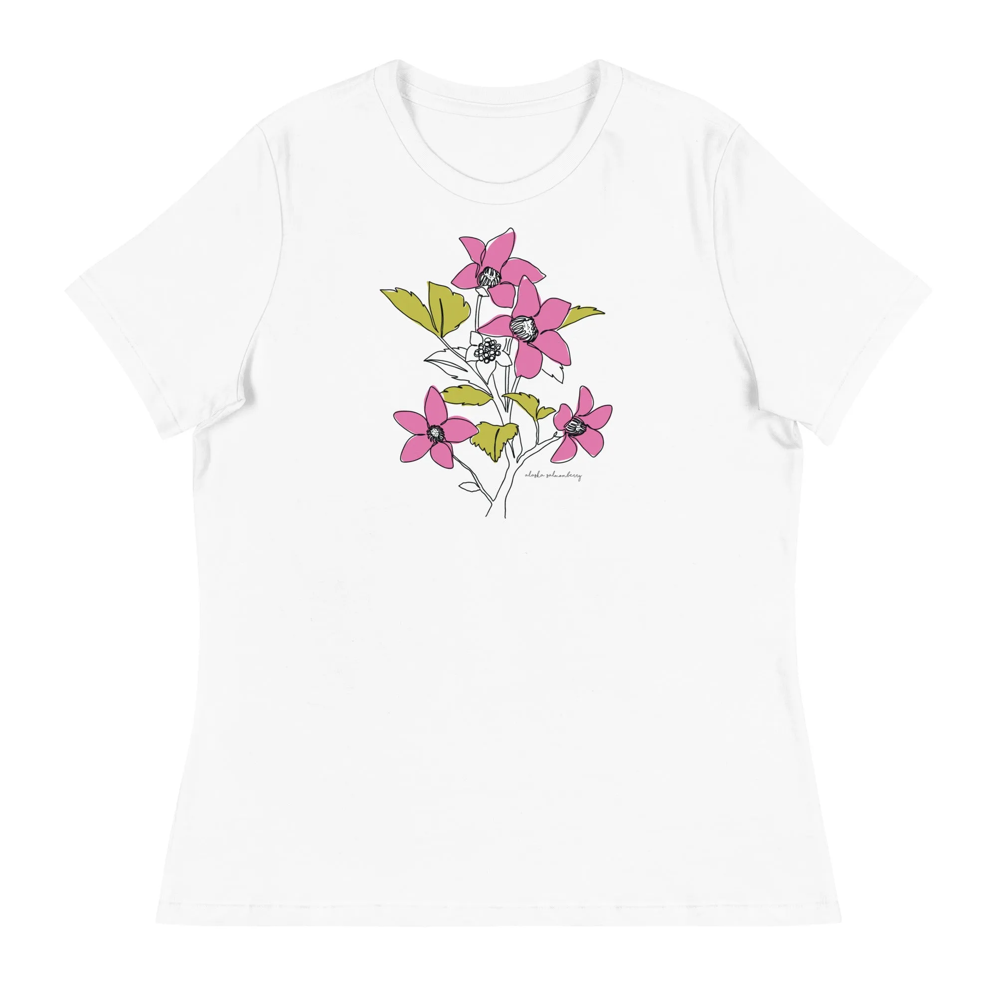 Alaska Wildflowers - Salmonberry T-Shirt