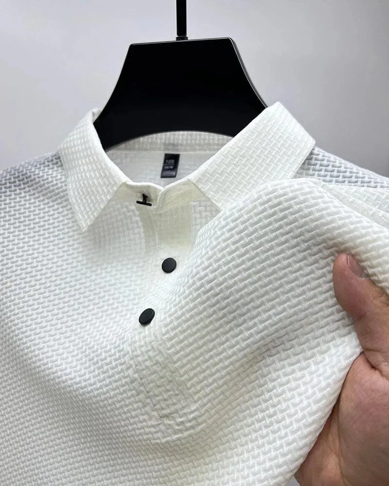 Alessandro – Premium Silk Textured T-Shirt for Men