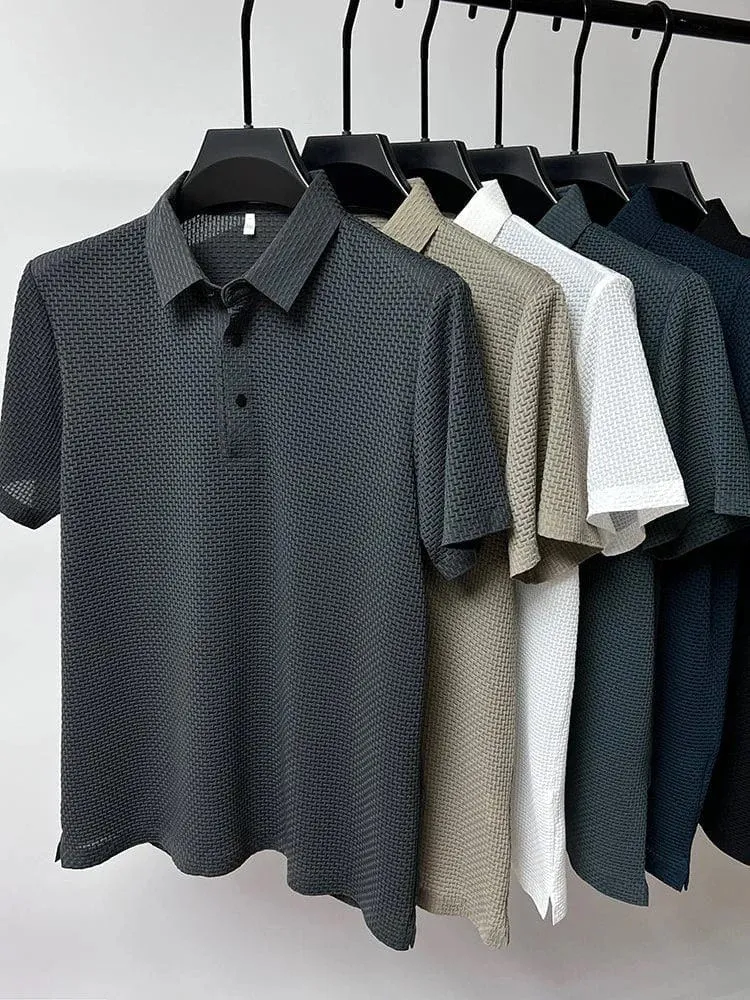 Alessandro – Premium Silk Textured T-Shirt for Men