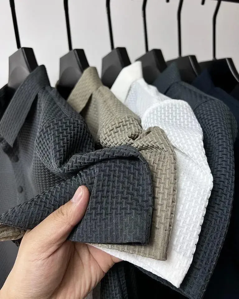 Alessandro – Premium Silk Textured T-Shirt for Men
