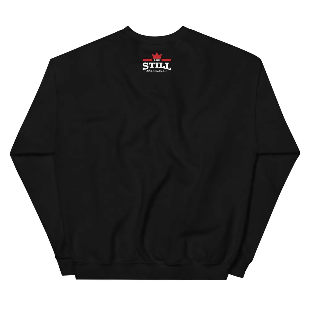 And Still Champion men's training sweatshirt with ASC logo on back label