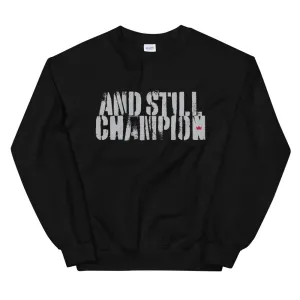 And Still Champion men's training sweatshirt with ASC logo on back label