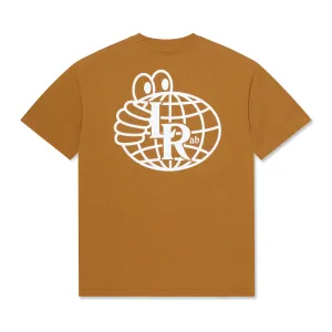 Atlas Monogram SS Tee Golden Brown White