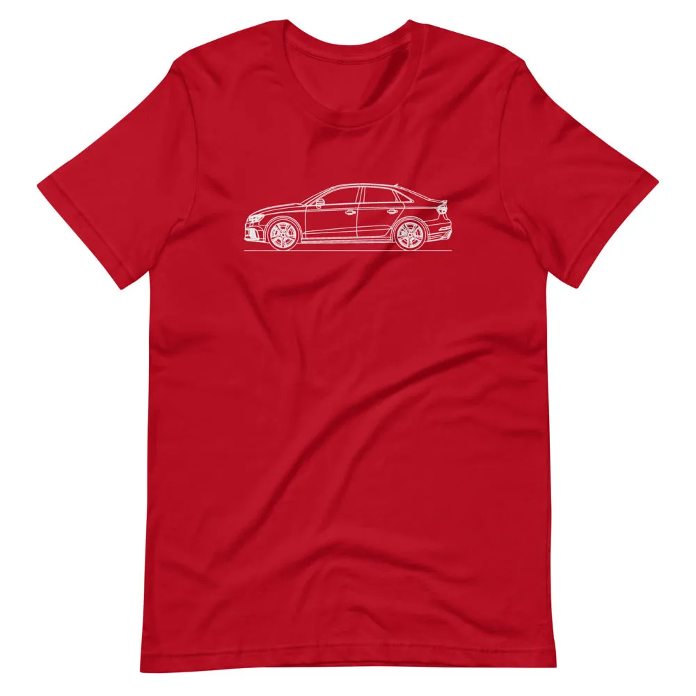 Audi 8V RS3 Sedan Silhouette T-shirt