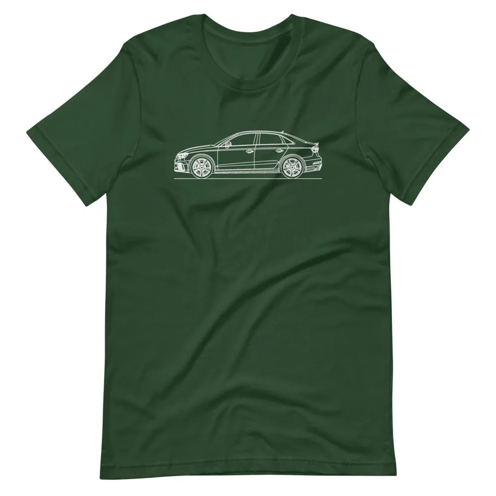 Audi 8V RS3 Sedan Silhouette T-shirt