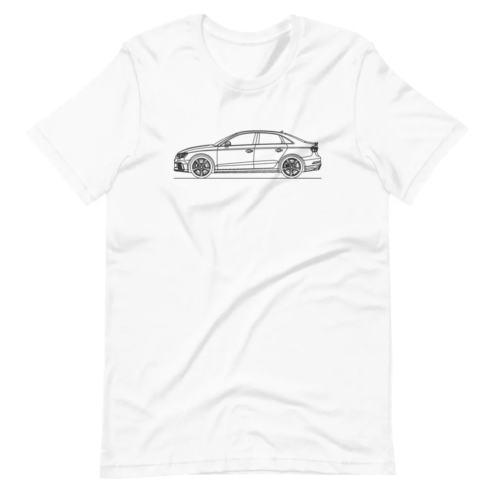Audi 8V RS3 Sedan Silhouette T-shirt