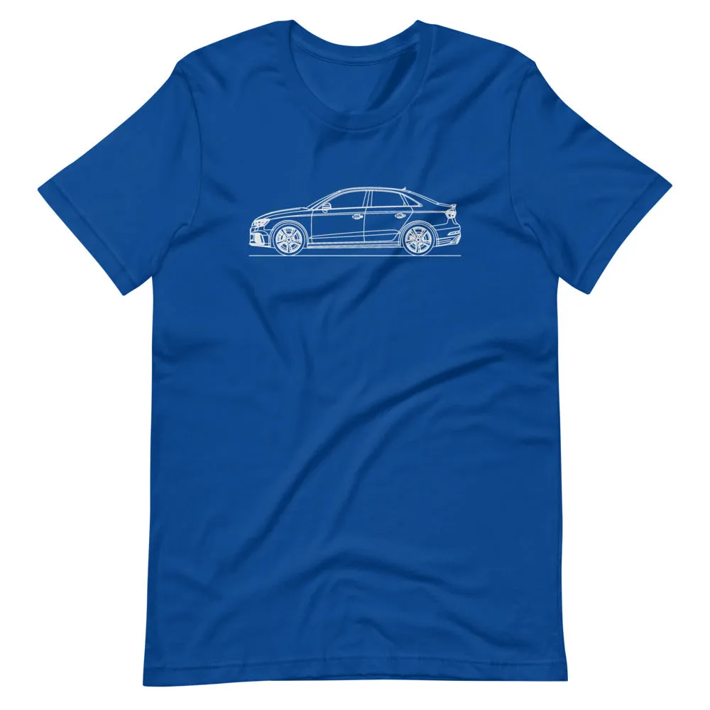 Audi 8V RS3 Sedan Silhouette T-shirt