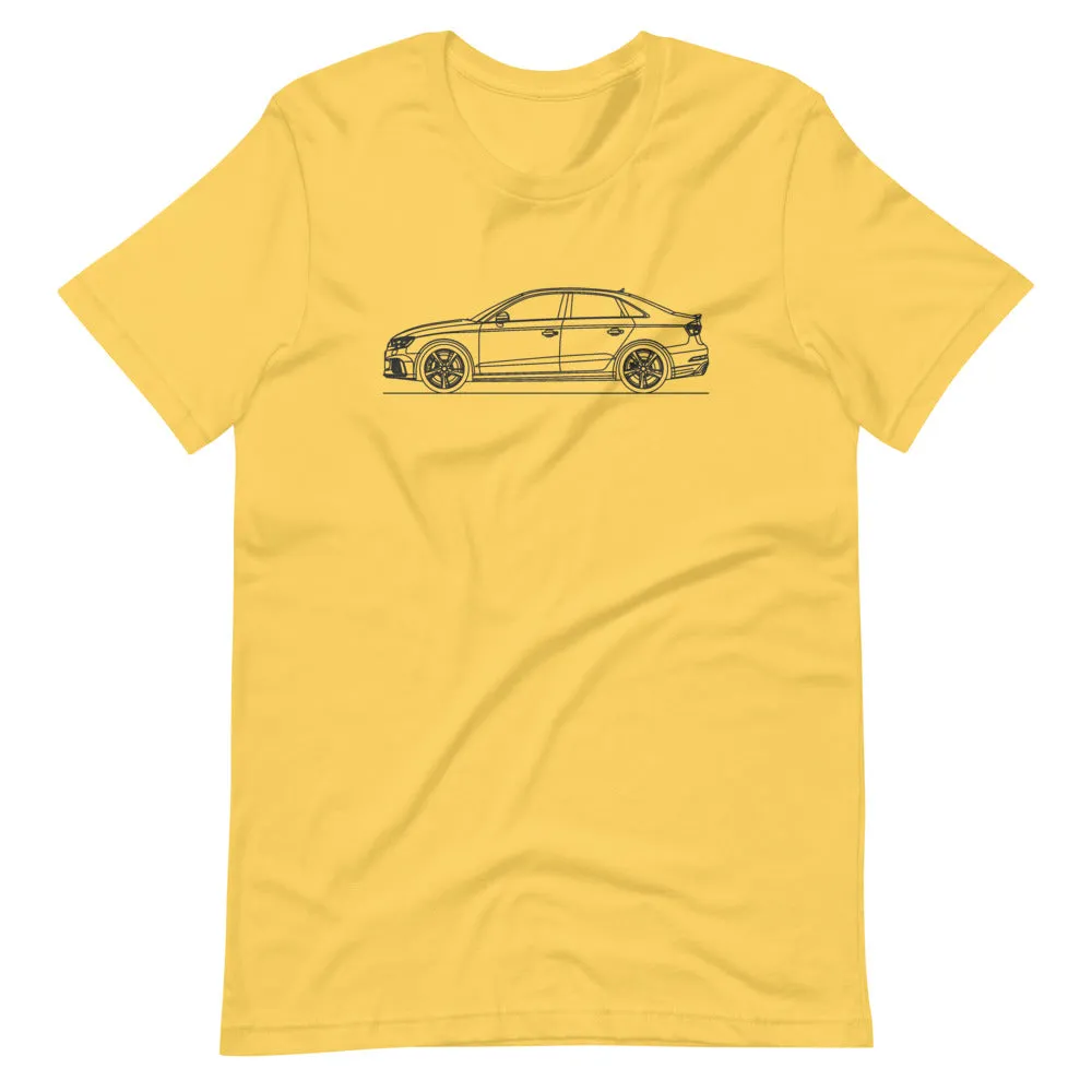 Audi 8V RS3 Sedan Silhouette T-shirt