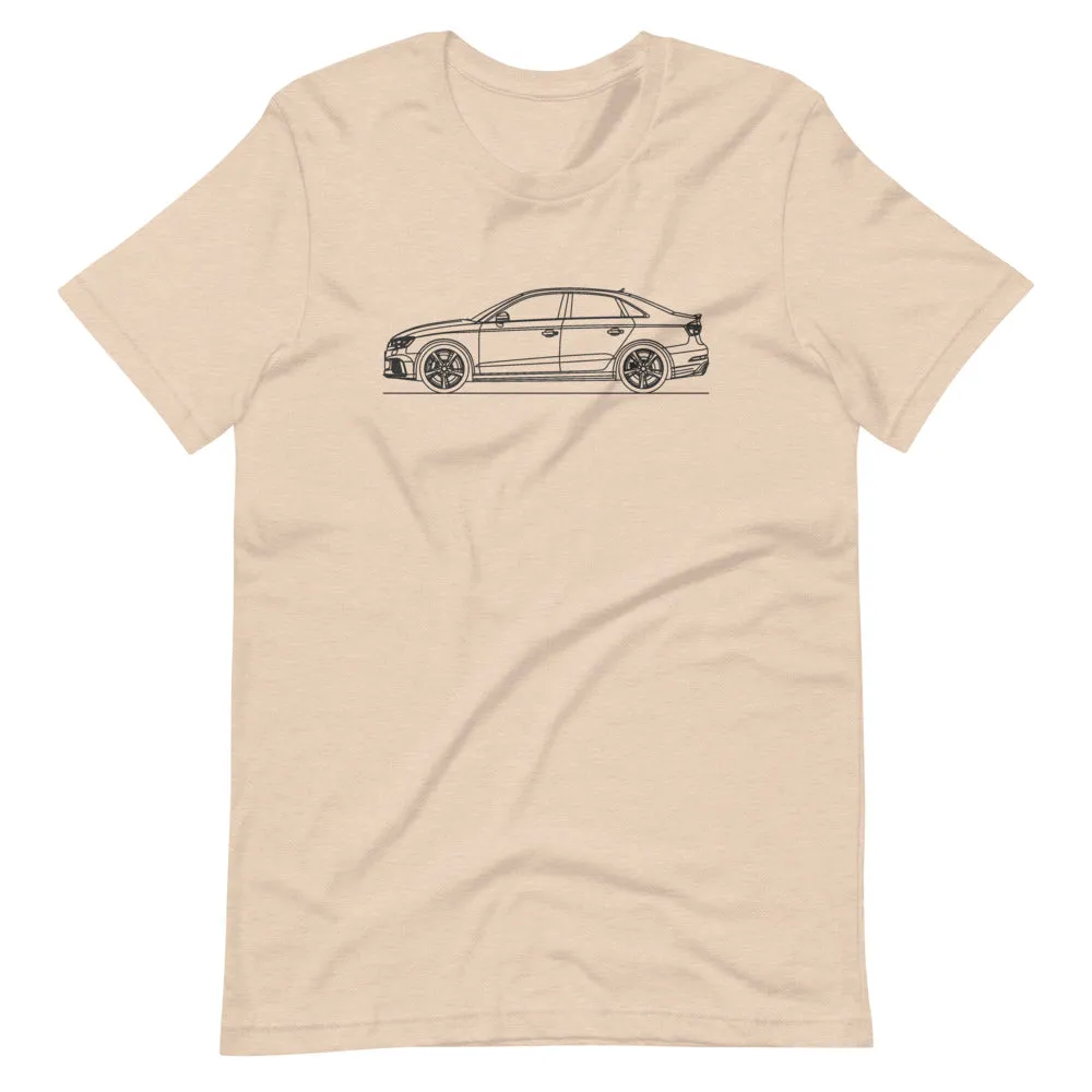 Audi 8V RS3 Sedan Silhouette T-shirt