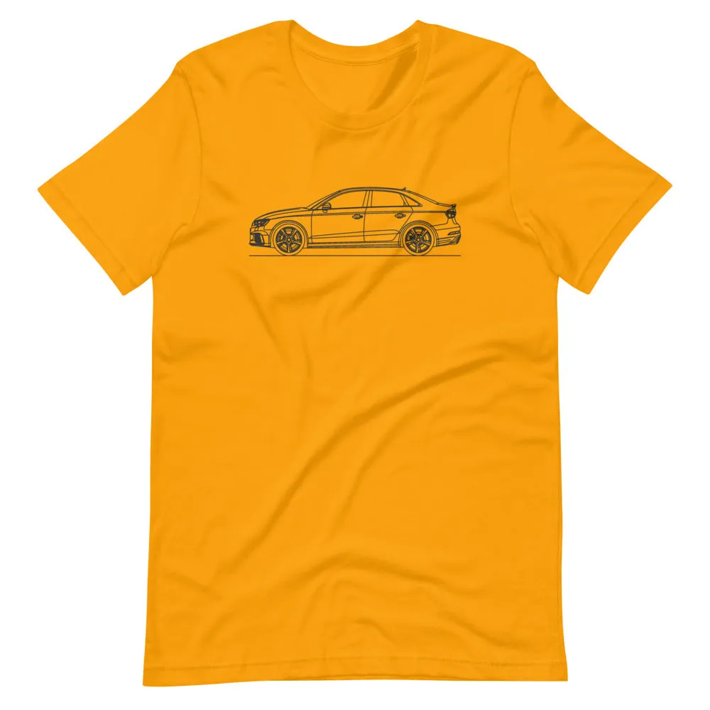 Audi 8V RS3 Sedan Silhouette T-shirt