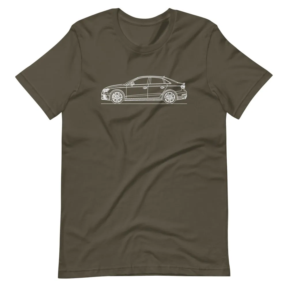 Audi 8V RS3 Sedan Silhouette T-shirt