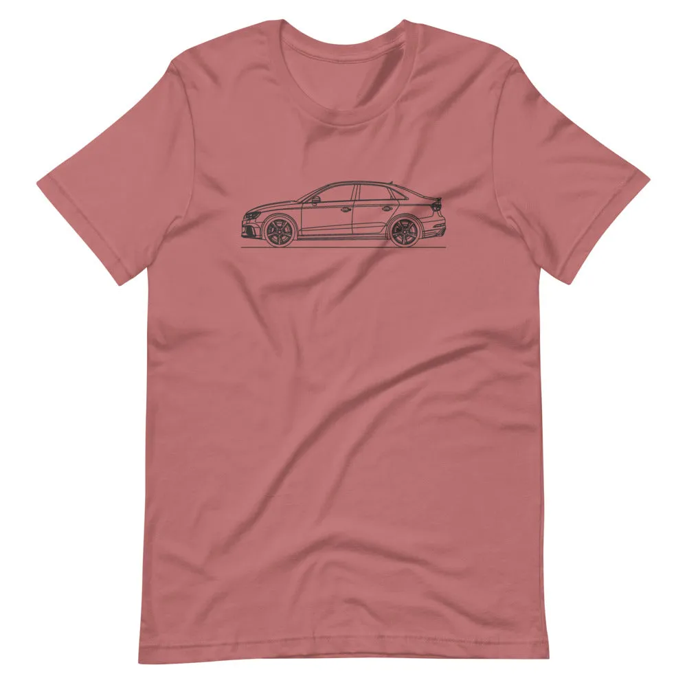 Audi 8V RS3 Sedan Silhouette T-shirt