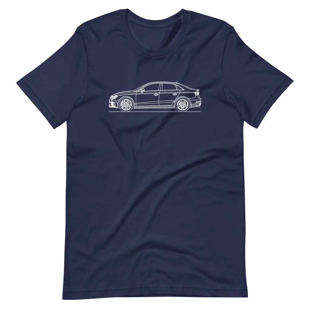 Audi 8V RS3 Sedan Silhouette T-shirt