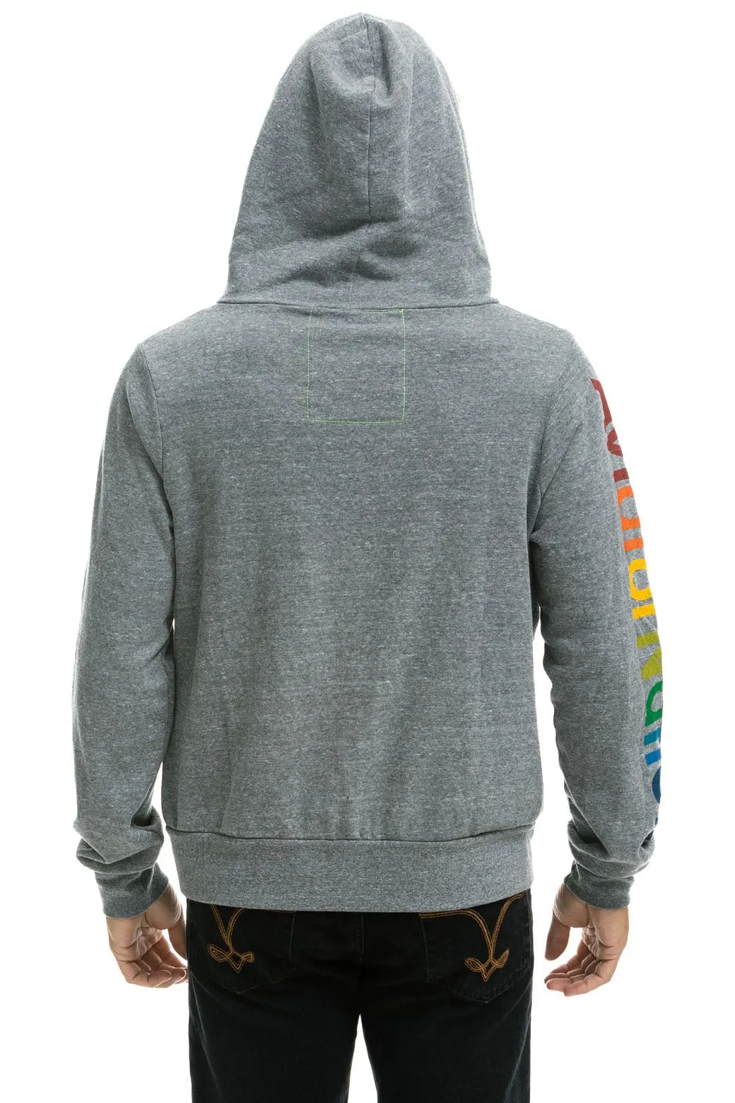 AVIATOR NATION HAIGHT ASHBURY HOODIE - HEATHER GREY