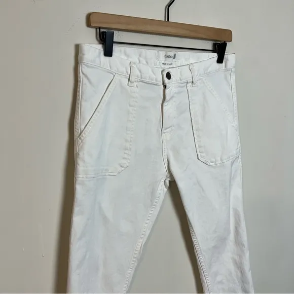 BA&amp;SH- Csally Straight Leg White Jeans Denim