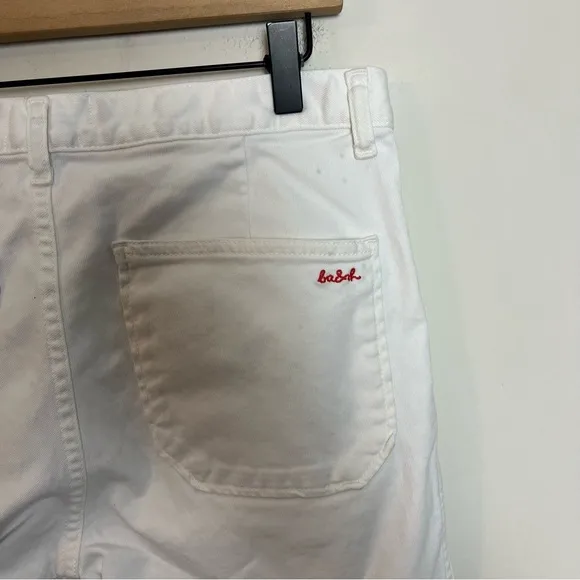 BA&amp;SH- Csally Straight Leg White Jeans Denim