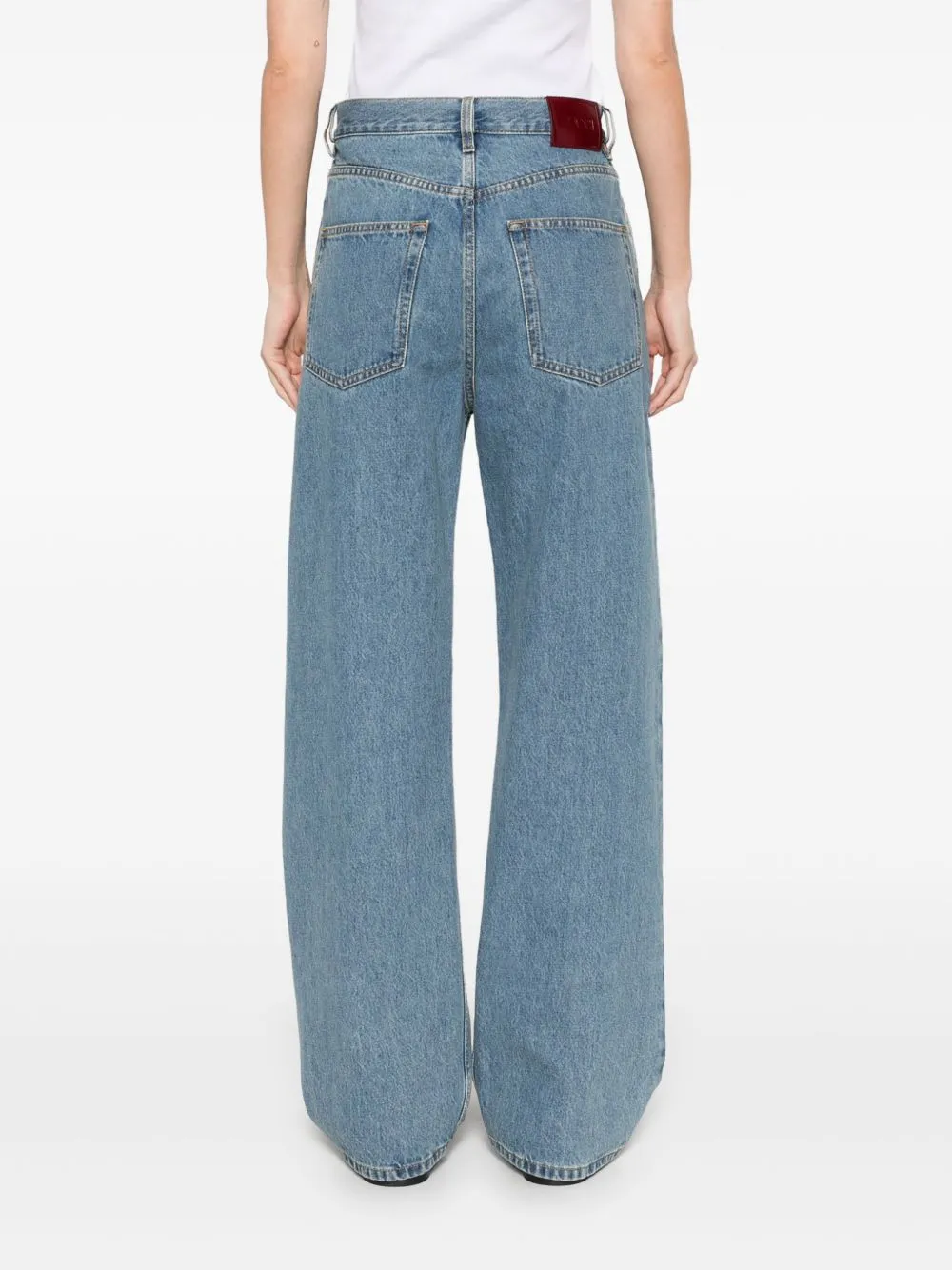 Baggy denim cotton jeans