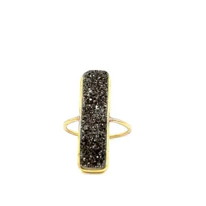Baguette Druzy Ring