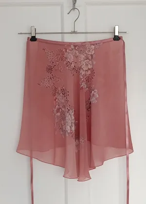 Ballet skirt: Rustic Pink with Flowers