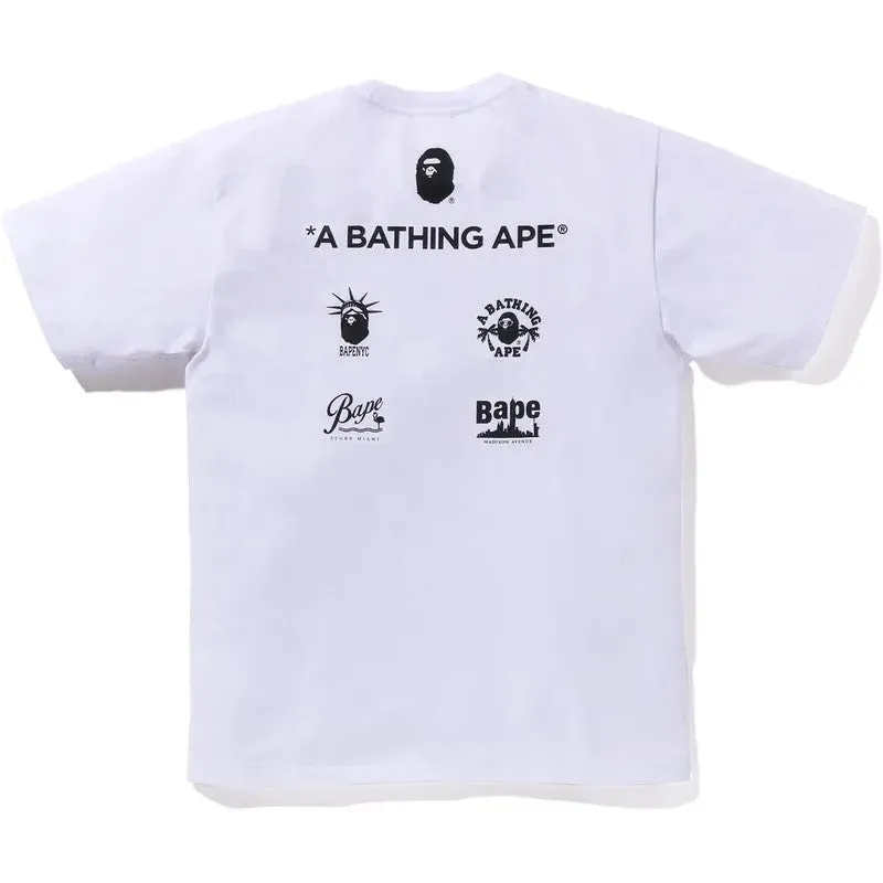 BAPE Front And Back Printed Short-Sleeved Tee