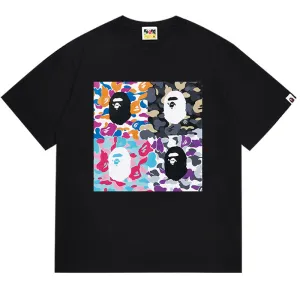 BAPE Front And Back Printed Short-Sleeved Tee