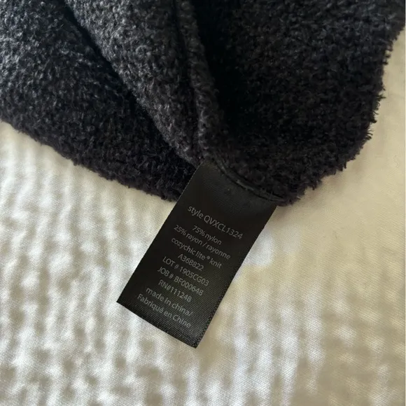 Barefoot Dreams Black Cozychic Lite Long Coastal Hooded Cardigan