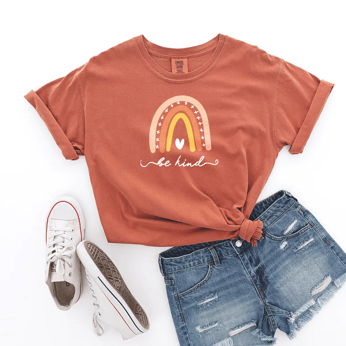 Be Kind (Rainbow) - Premium Wash Tee