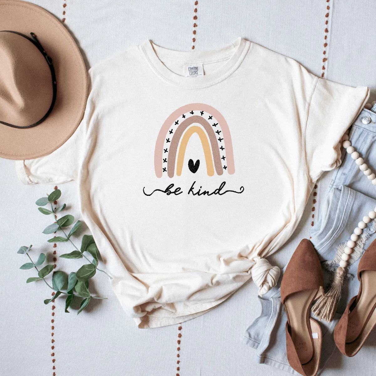 Be Kind (Rainbow) - Premium Wash Tee