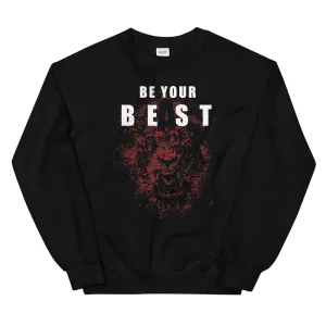 Be Your Beast Lion with ASC logo on back label men's sweatshirt
