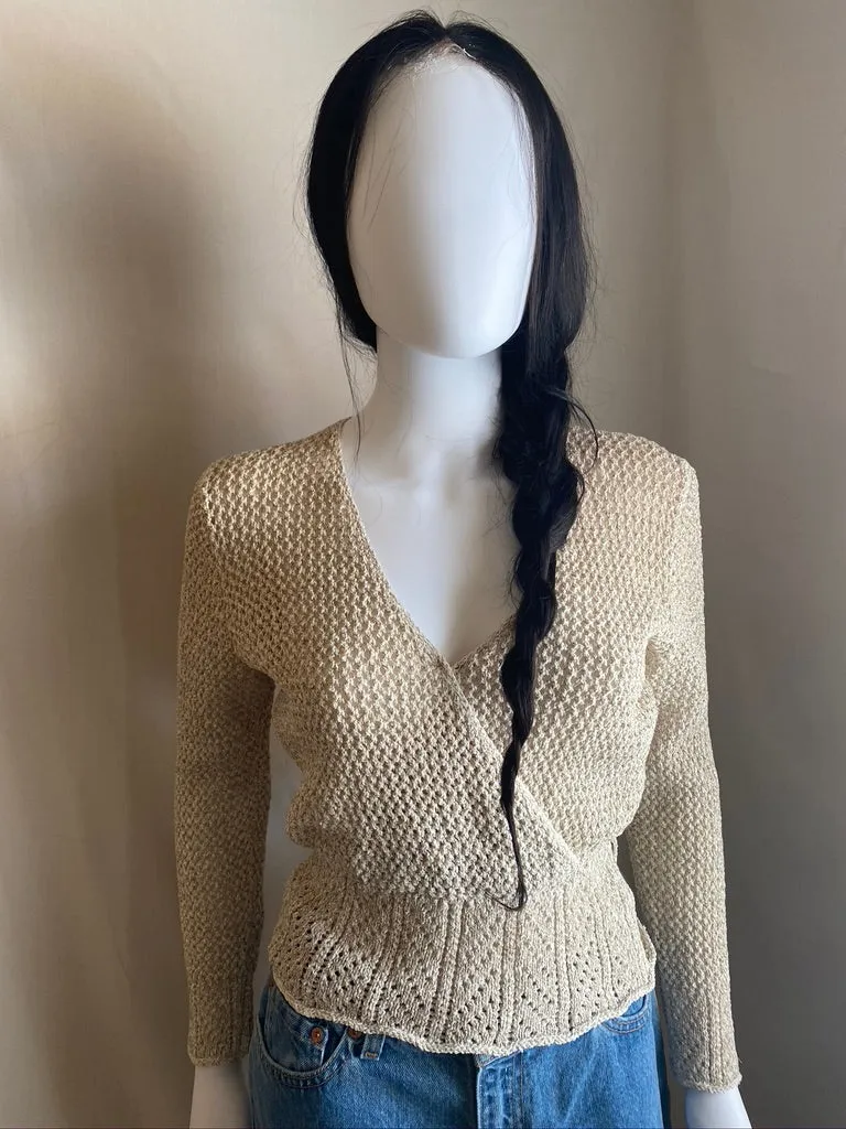 Beige Crochet Top