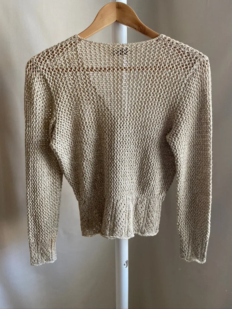 Beige Crochet Top