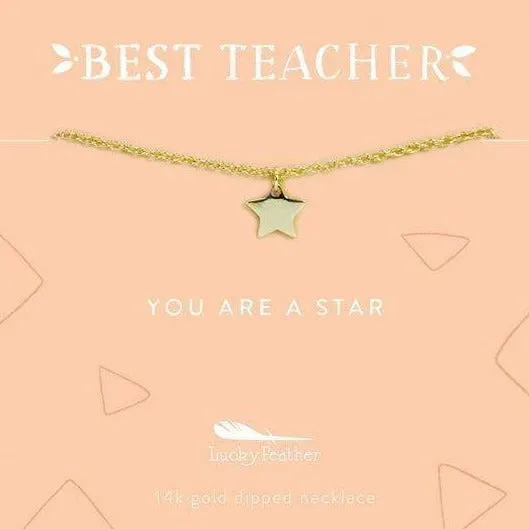 Best Teacher Necklace