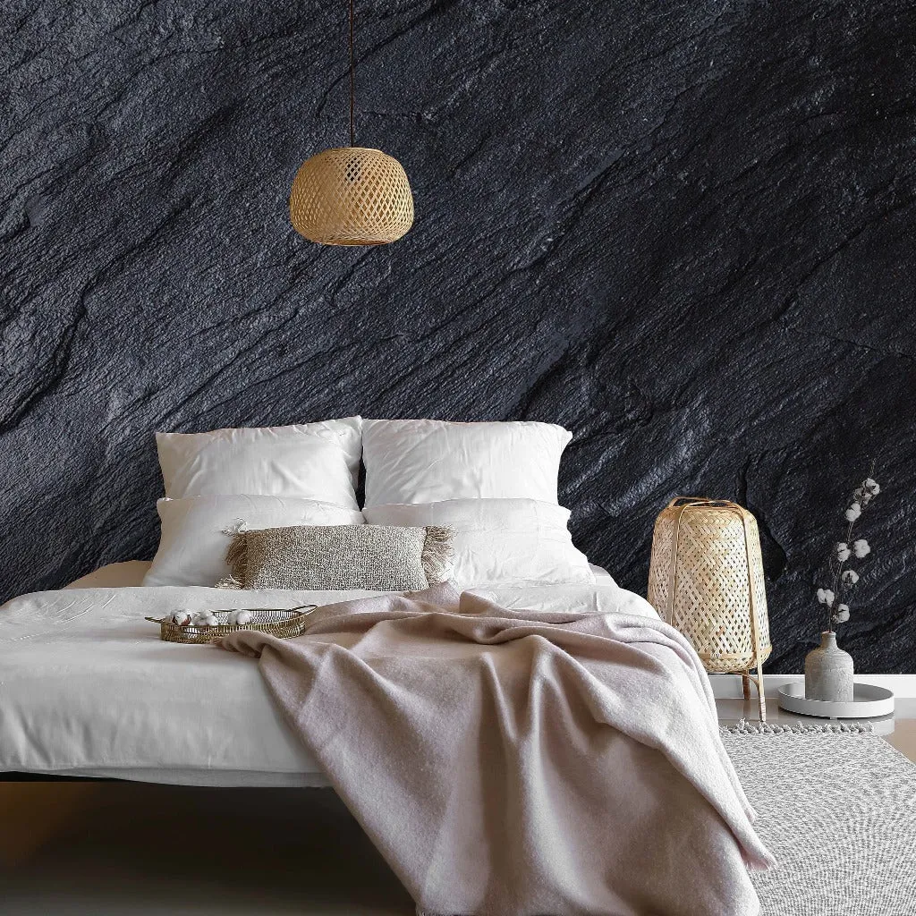 Black Stone Wallpaper Mural