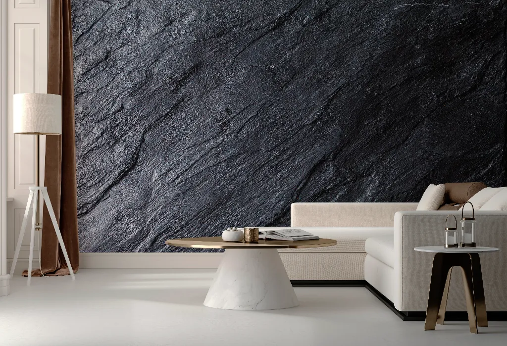 Black Stone Wallpaper Mural