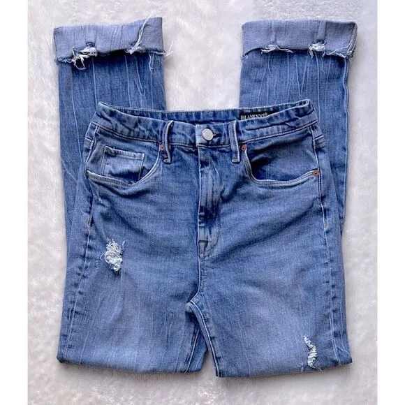 BLANKNYC The Lafayette High Rise Wide Flare Jeans in Out of Body, Size 27