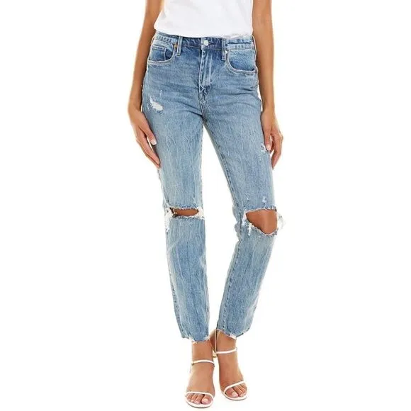 BLANKNYC The Lafayette High Rise Wide Flare Jeans in Out of Body, Size 27