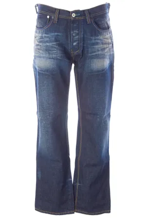 BLUE BLOOD Men's Sole NW Whisker Wash Denim Jeans MDGS0720 $250 NWT