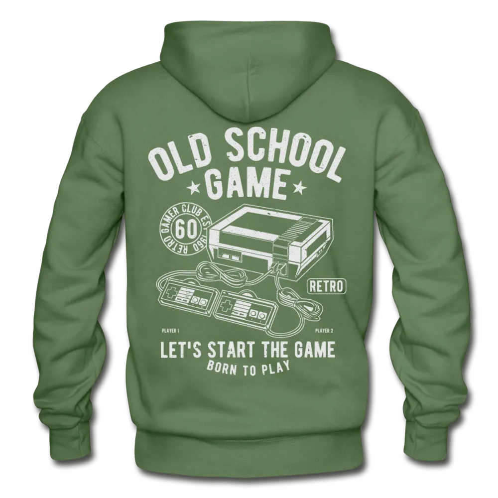 Born to Play Retrogamer Heavy Blend Hoodie